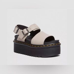Doc martens womens voss quad vintage taupe size 11 womens sandals new